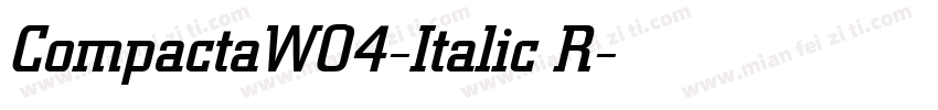CompactaW04-Italic R字体转换